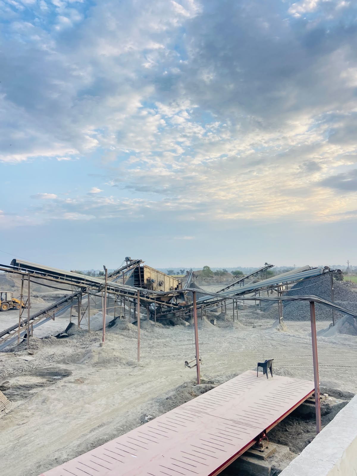 Material processing and crushing plant used for cement raw material supply
